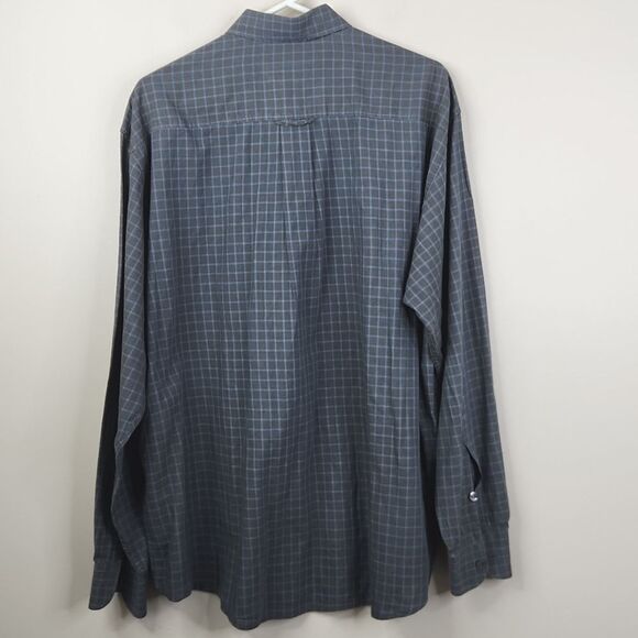 VTG Ermenegildo Zegna Plaid Print Long Sleeve Cotton Button Down Shirt Large - Picture 2 of 7